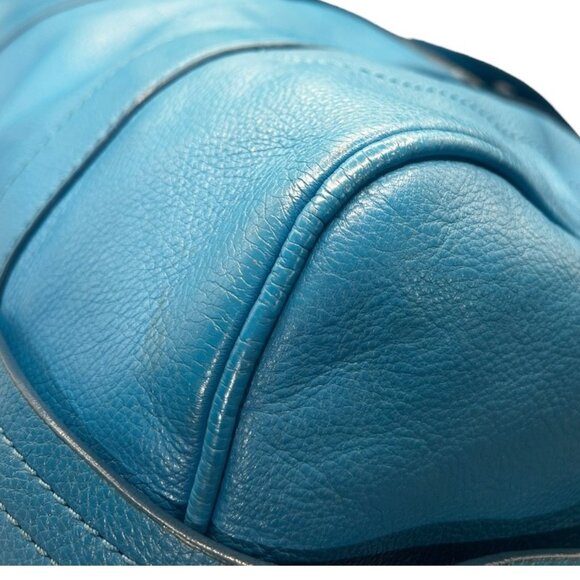 Marc by Marc Jacobs Totally Turnlock Shifty Satchel Blue 100% Cowhide Leather - Picture 9 of 12